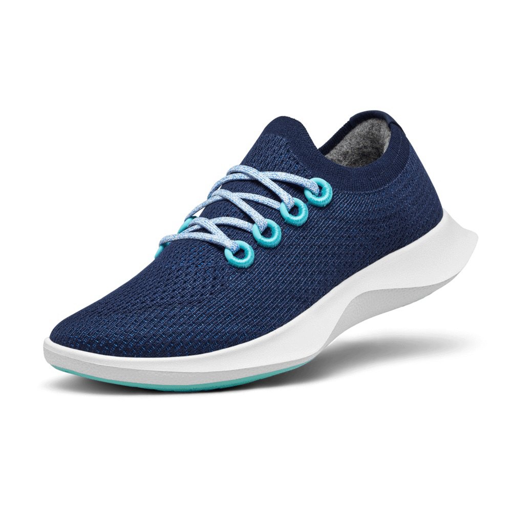 Allbirds Men's Tree Dashers - Running Shoes Navy - SAW236189